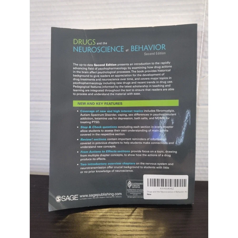 Drugs and the Neuroscience of Behavior : An Introduction to Psychopharmacology